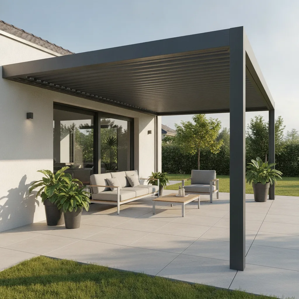 pergola bioclimatique fonctionnement lames orientables