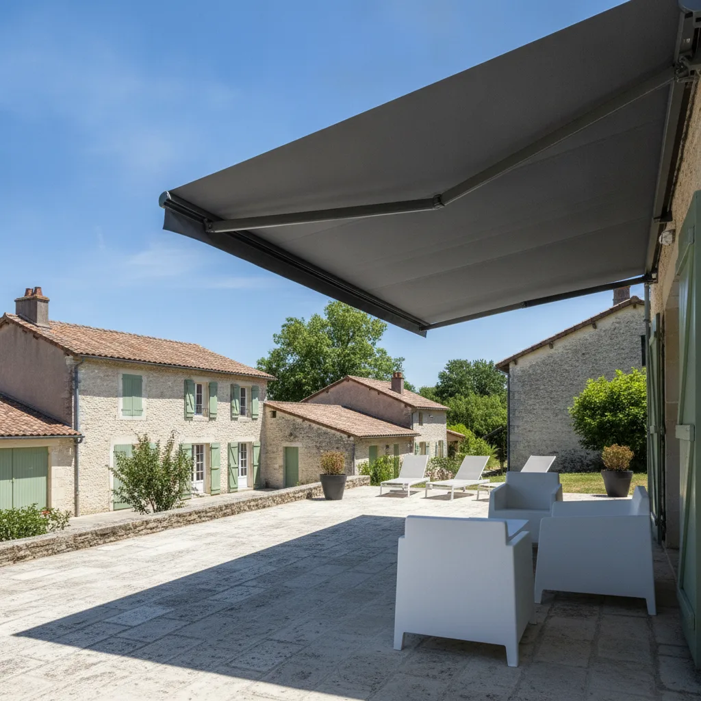 store banne extérieur motorisé