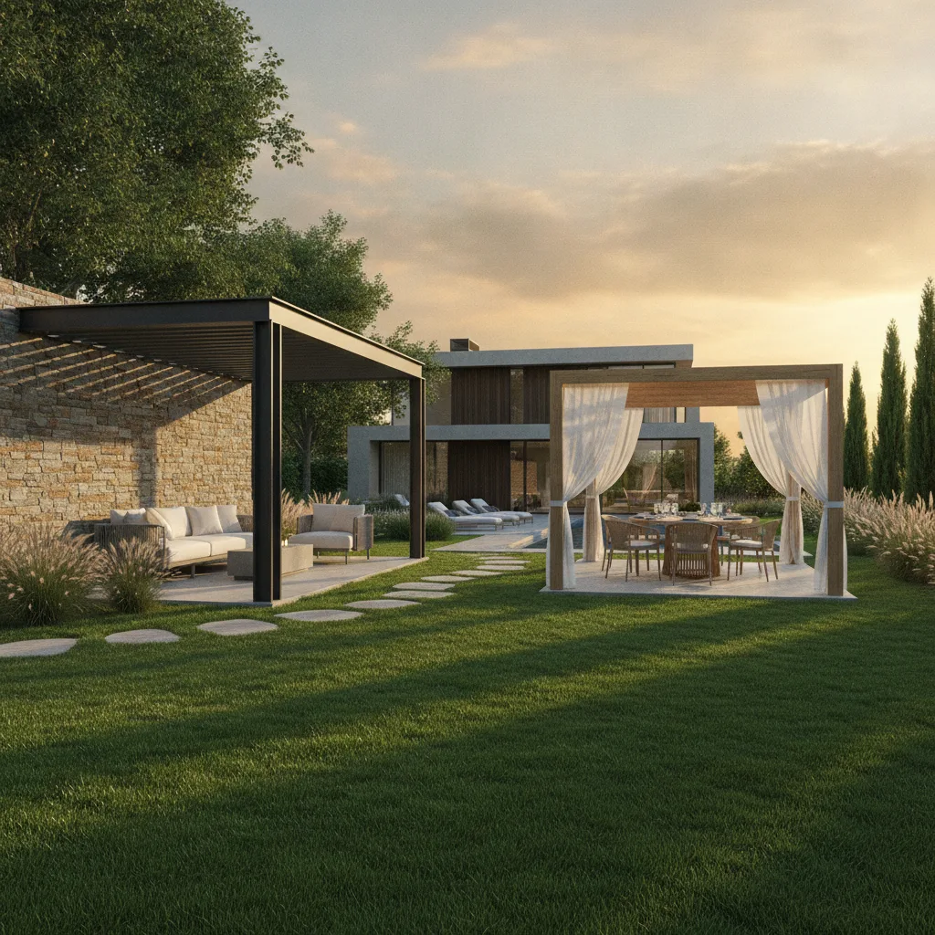 Pergola adossée vs autoportée | Guide pour bien choisir - pergola adossee vs autoportee