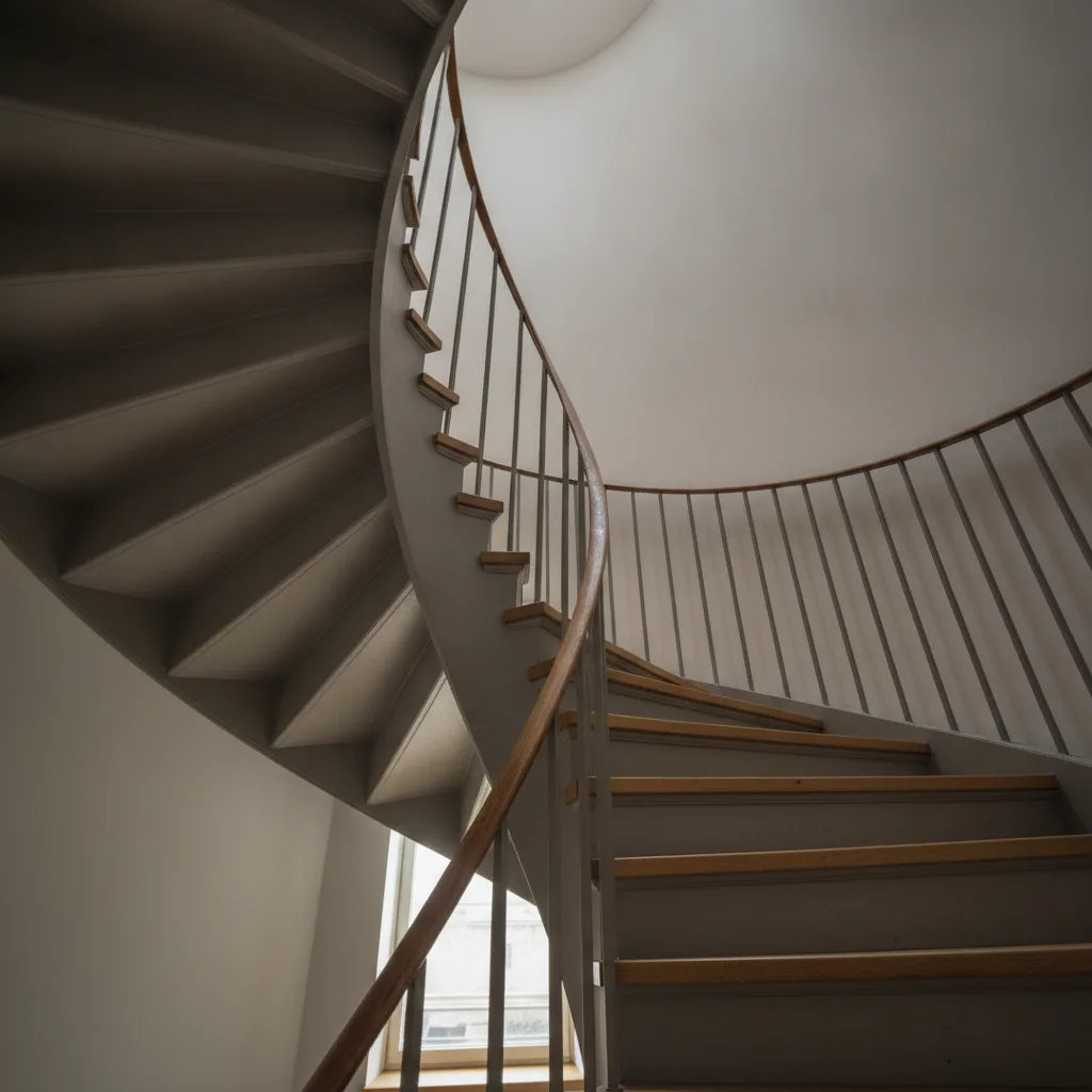 escalier hélicoïdal métal sur mesure