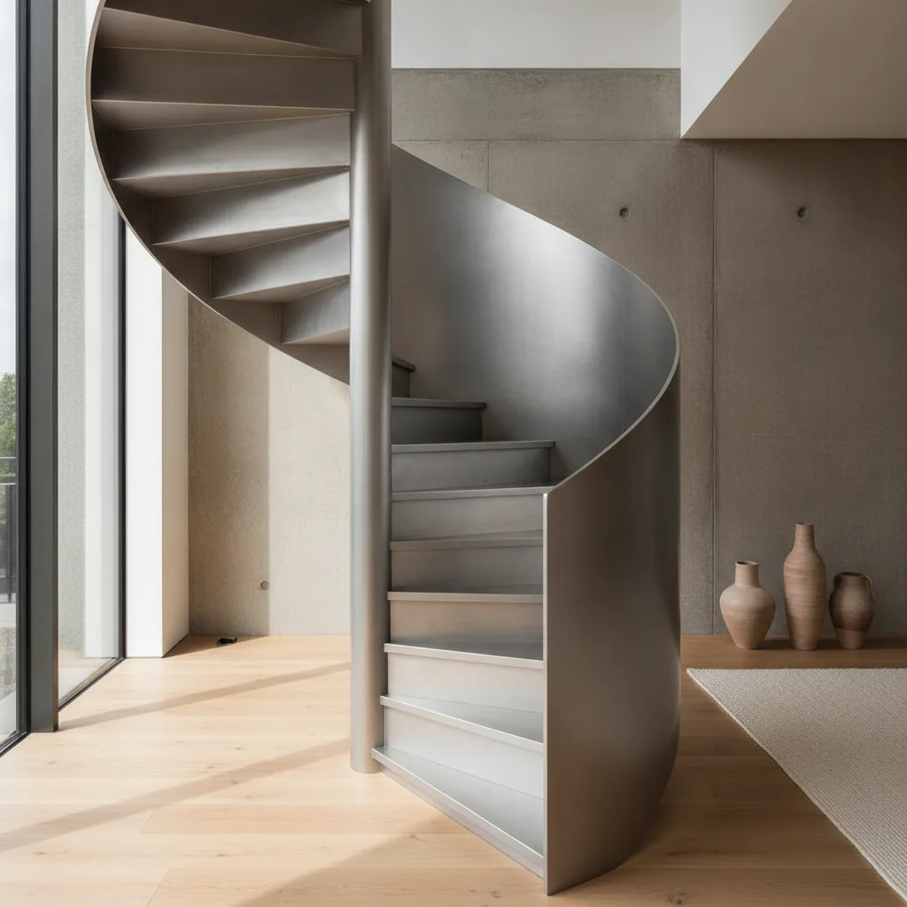 escalier hélicoïdal métal sur mesure