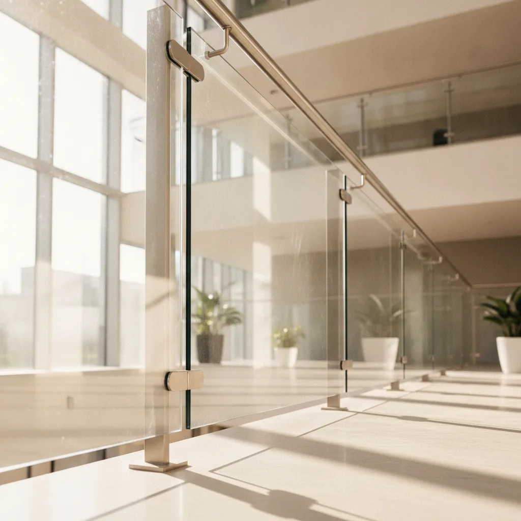 garde-corps verre acier mezzanine