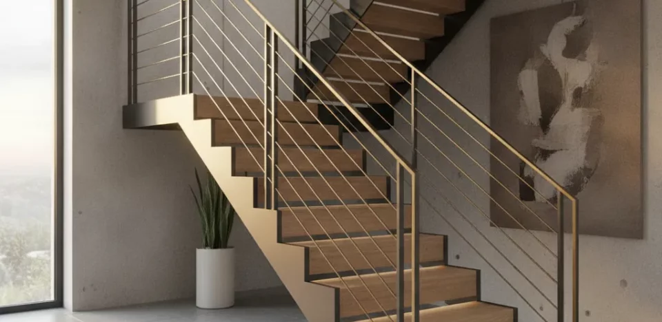 Rambarde escalier métallique design | 7 styles à connaître - rambarde escalier metallique design