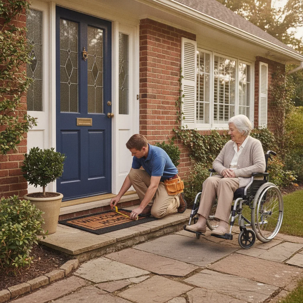 seuil PMR porte entrée accessibilité