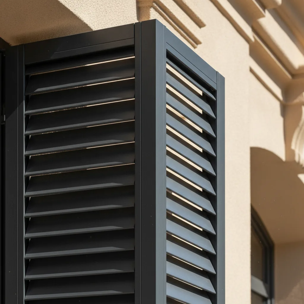 volet battant aluminium persienné